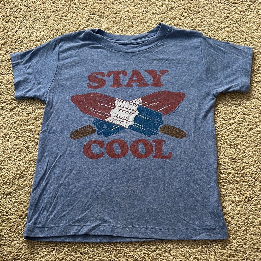 Bella Canvas Blue Kids Tee with Popsicle Design